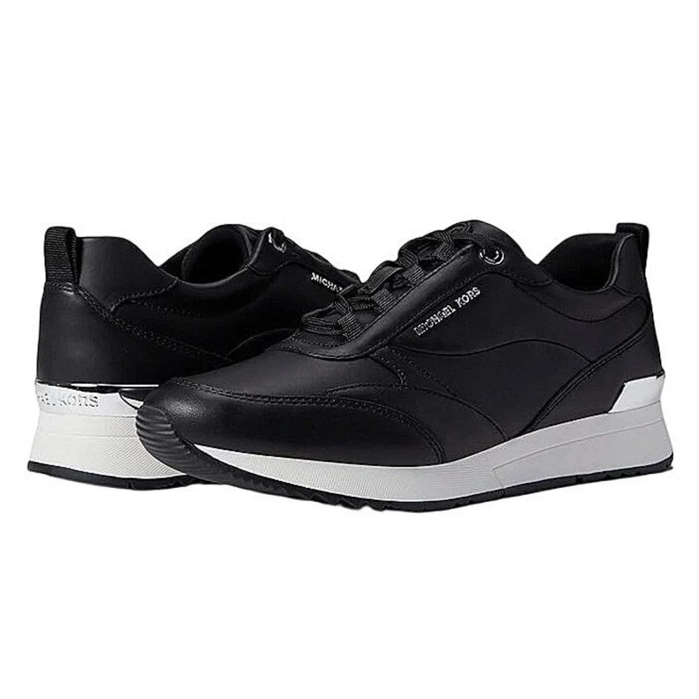 Michael Kors Allie Stride Leather and Nylon Trainer Leather Upper Size 11 NEW